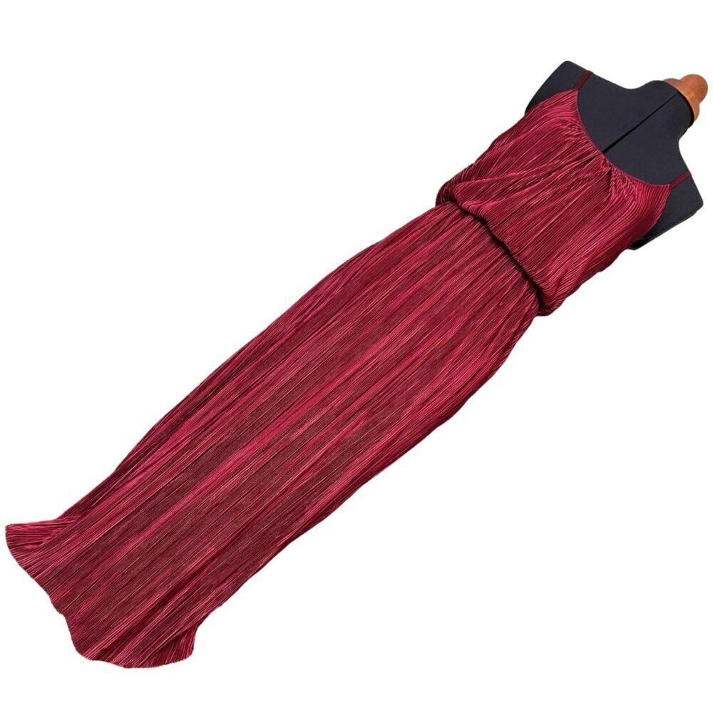 Love Cameron Pleated Retro 80’s Column Dress S